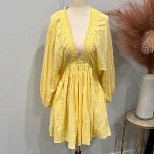 Free People Sunny Yellow Dress